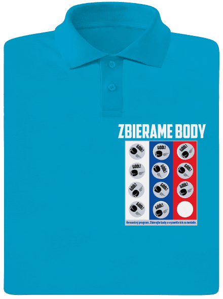 Zbierame body - hokej pánska polokošeľa Blue Atol