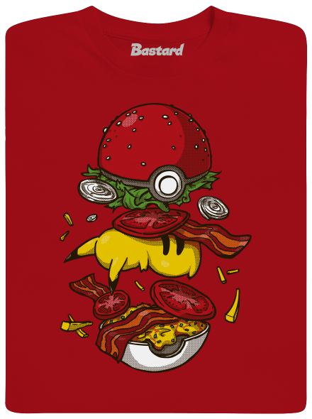 Pokémon burger detské tričko Red