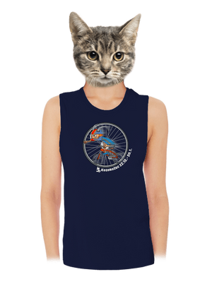 Cyklistický horoskop: Kozorožec dámske tielko voľné Navy