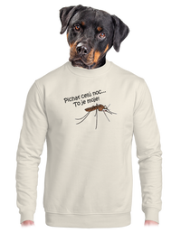 unisex mikina bez kapucne