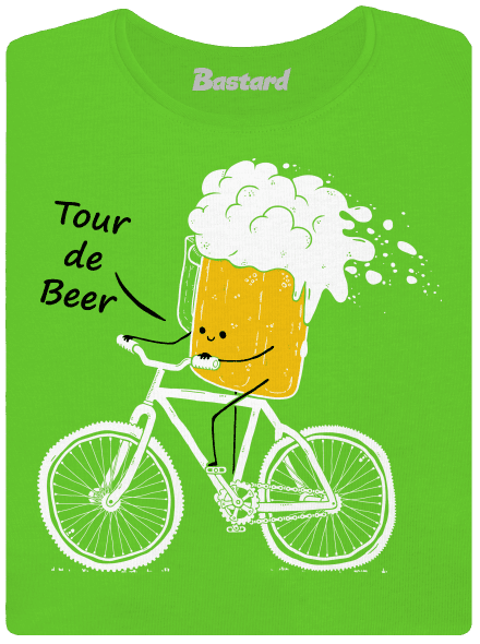 Tour de beer dámske tričko Apple Green