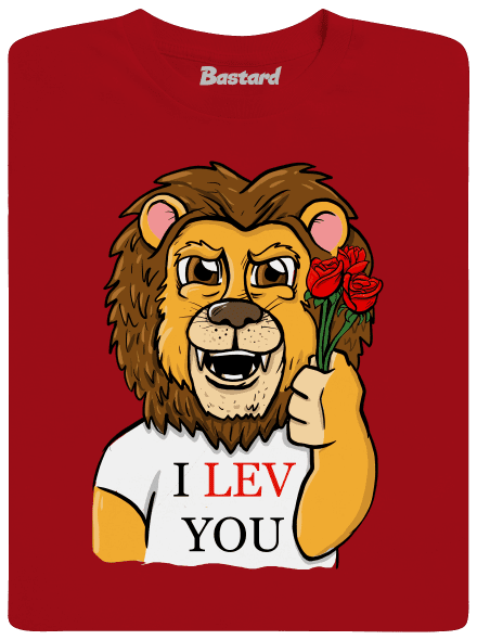 I lev you pánske dlhý rukáv Red
