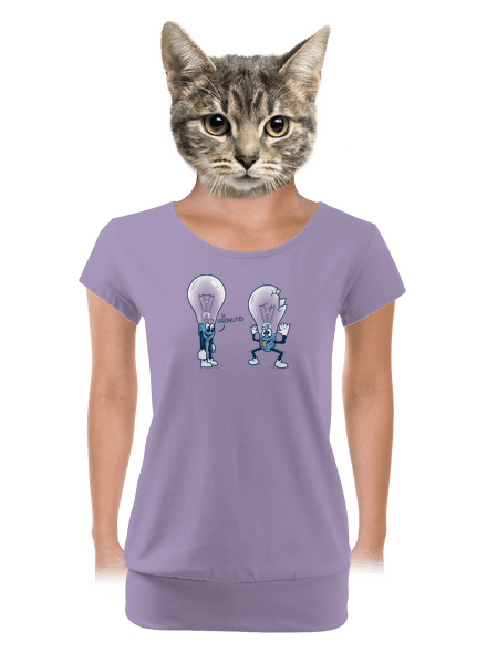 Prdlá dámske tričko s lemom Lavender