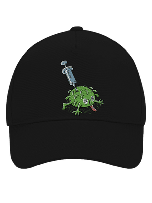 Zapichnutý covid šiltovka baseballka Black