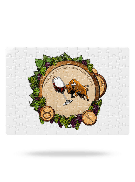 Vínny horoskop: Býk puzzle White