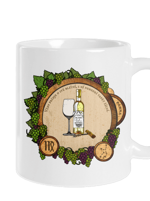 Vínny horoskop: Panna klasický hrnček White