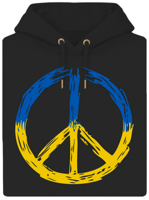 Ukrajina - Peace unisex mikina premium Dark Black