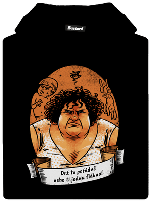 B14: Slunce seno jahody detská mikina klokanka Black