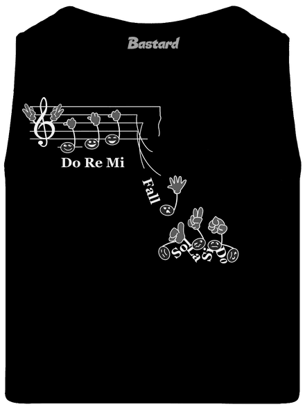 Do re mi fall pánske tielko Black