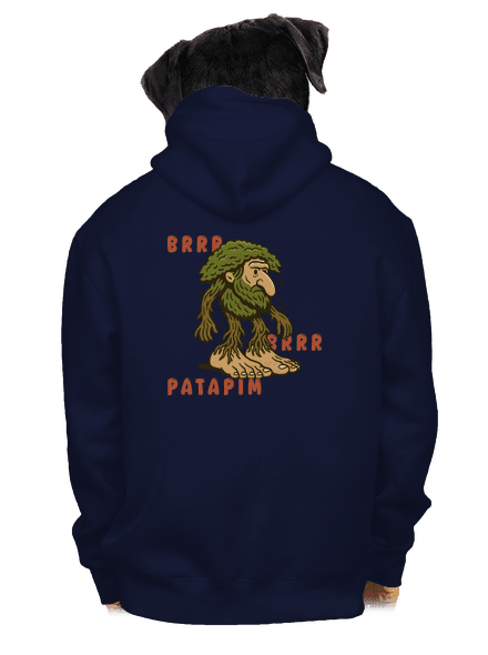 Brrr Brrr Patapim – Italian Brainrot pánska mikina na zips Navy