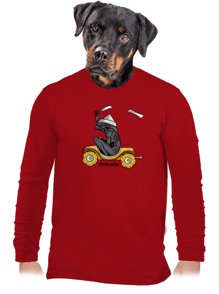 Votrelníček pánske dlhý rukáv Red