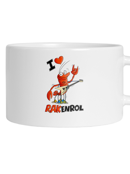 Rakenrol hrnček makronka White