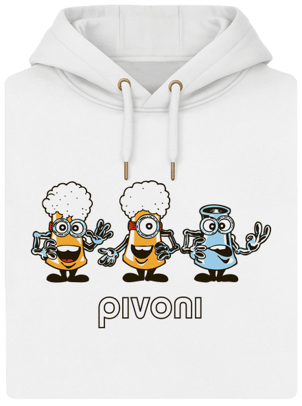 Pivoni unisex mikina premium Snowwhite