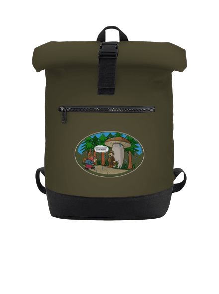 Babička a hubár batoh Military Green