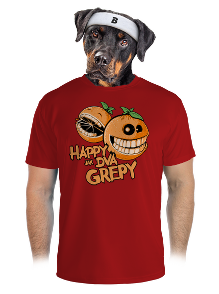 Happy grepy pánske športové tričko Red Mal