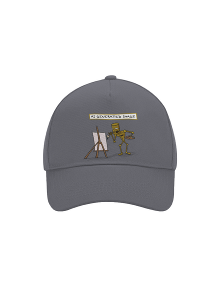 AI generated image šiltovka baseballka Graphite grey