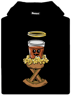 Panáčik v jasličkách detská mikina klokanka Black