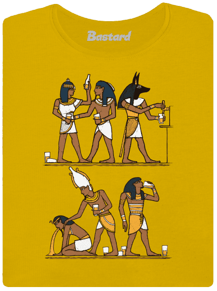 Egyptská párty dámske tričko Yellow