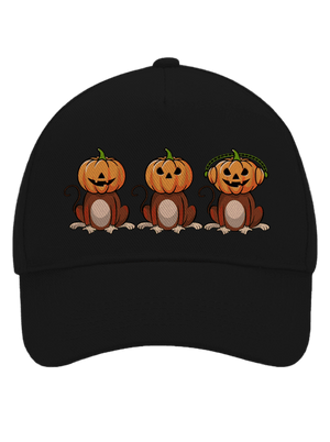 Halloween opičky šiltovka baseballka Black