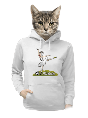 Futbalet dámska mikina klokanka White