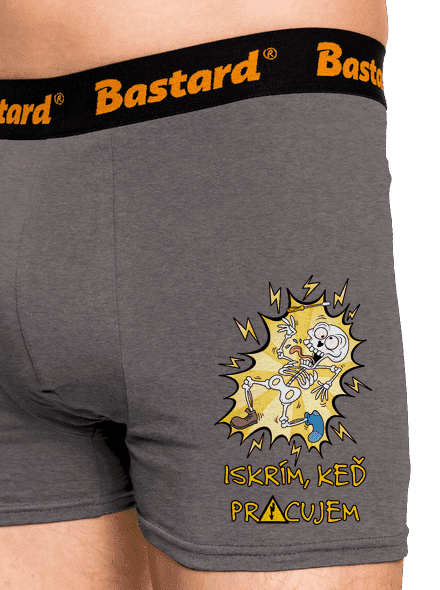 Iskrím boxerky Gray Melange