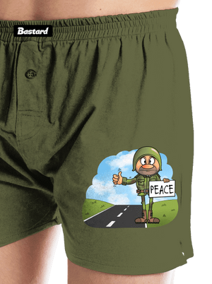 Peace pánske trenky Khaki