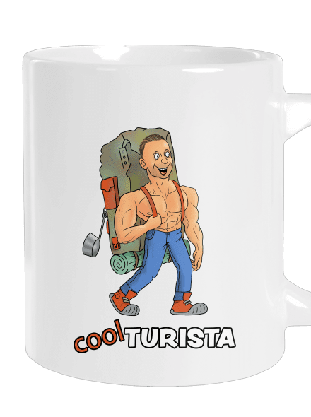 Cool turista veľký hrnček White