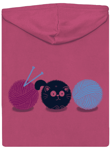 Klbko dámska mikina na zips Magenta