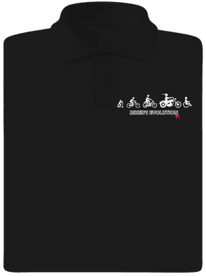 Biker’s Evolution pánska polokošeľa Black