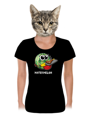 Melouní rodina dámske tričko Black