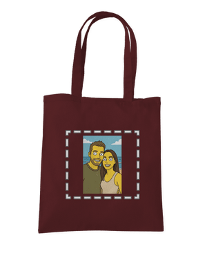 Simpsonovi z vlastnej fotky taška Chocolate