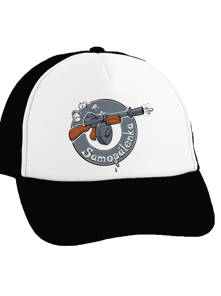 Samopálenka šiltovka truckerka Black cap