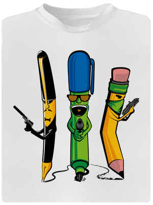 Písací gang detské športové tričko White