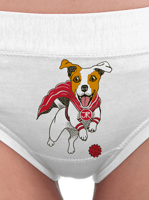 Jack Russell dámske nohavičky White