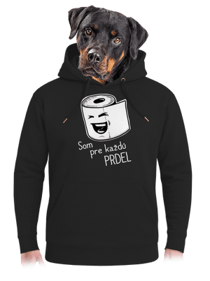 Prdel unisex mikina premium Dark Black