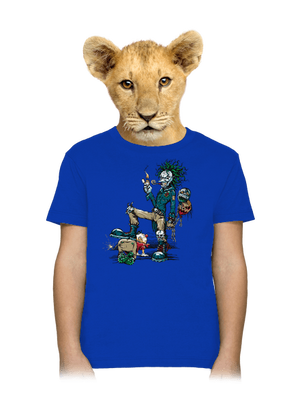 Evil Clown detské tričko Royal Blue