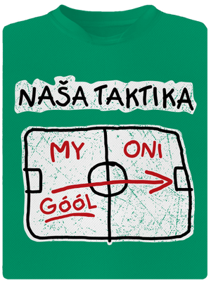 Naša taktika detské športové tričko Kelly Green Mal