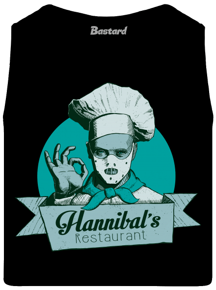 U Hannibala pánske tielko Black