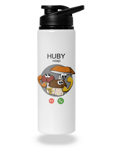 Huby volajú flaša na vodu White