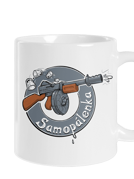 Samopálenka klasický hrnček White