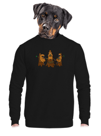 unisex mikina bez kapucne