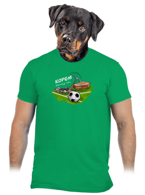 Kopem za svoj tím pánske tričko Kelly Green