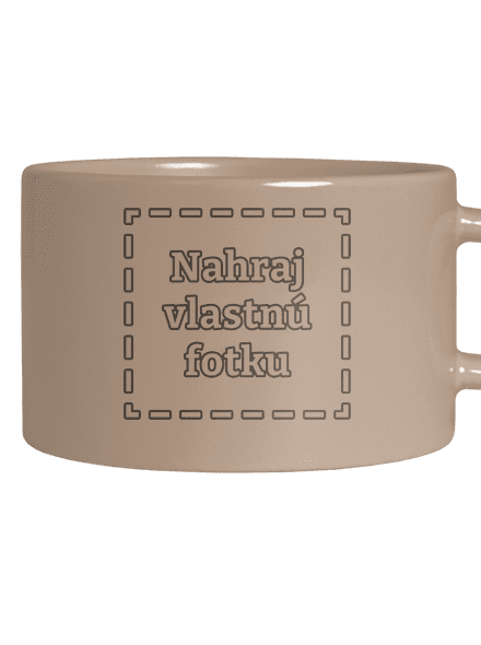 Vlastná potlač hrnček makronka Brown Macaron