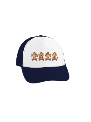 Opička s mobilom šiltovka truckerka French Navy cap
