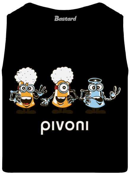 Pivoni pánske tielko Black