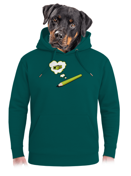 Ceruzka a Strúhatko unisex mikina premium Emerald Green