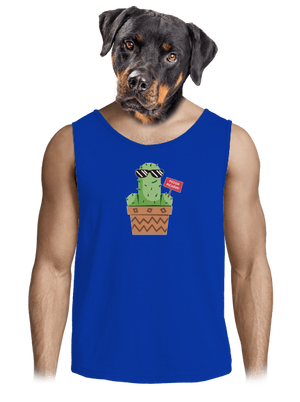 Pozor pichám pánske tielko Royal Blue