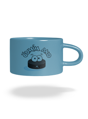 Čumím ako puk hrnček makronka Blue Macaron
