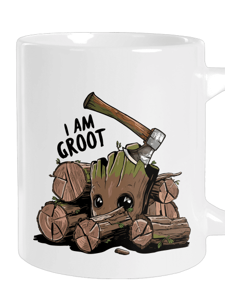 I Am Groot veľký hrnček White