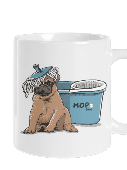 Mops klasický hrnček White